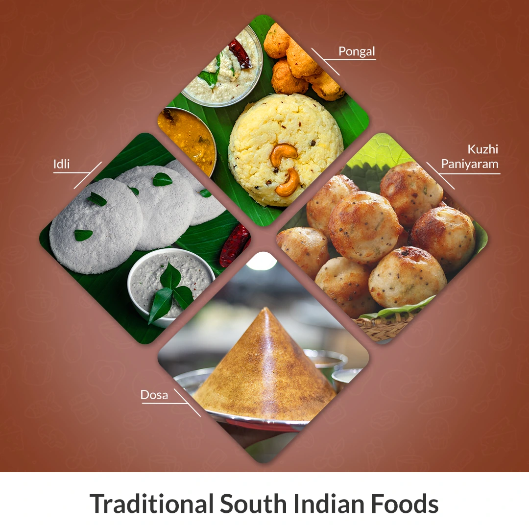 Traditional South Indian foods