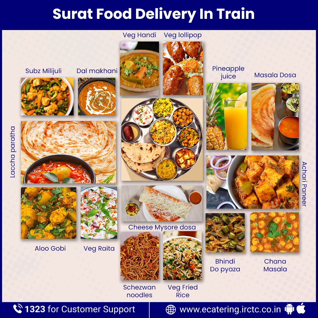 surat food delivery in train