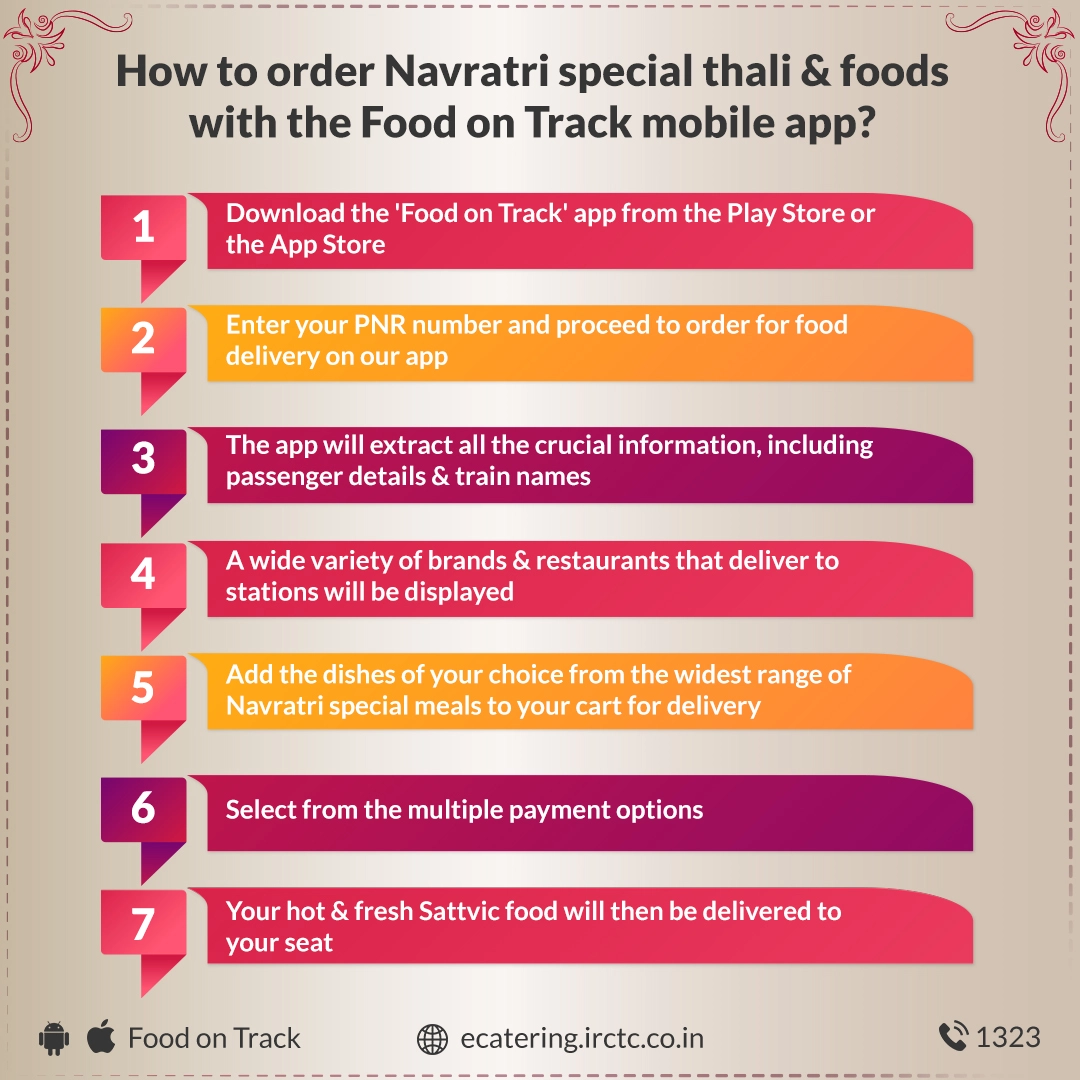 How to order Navratri special thali _ foods with the Food on Track mobile app