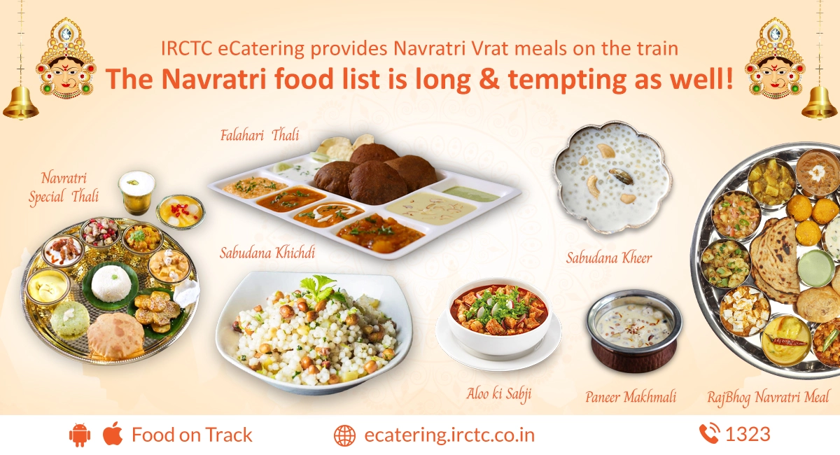 IRCTC eCatering provides Navratri Vrat meals on the train